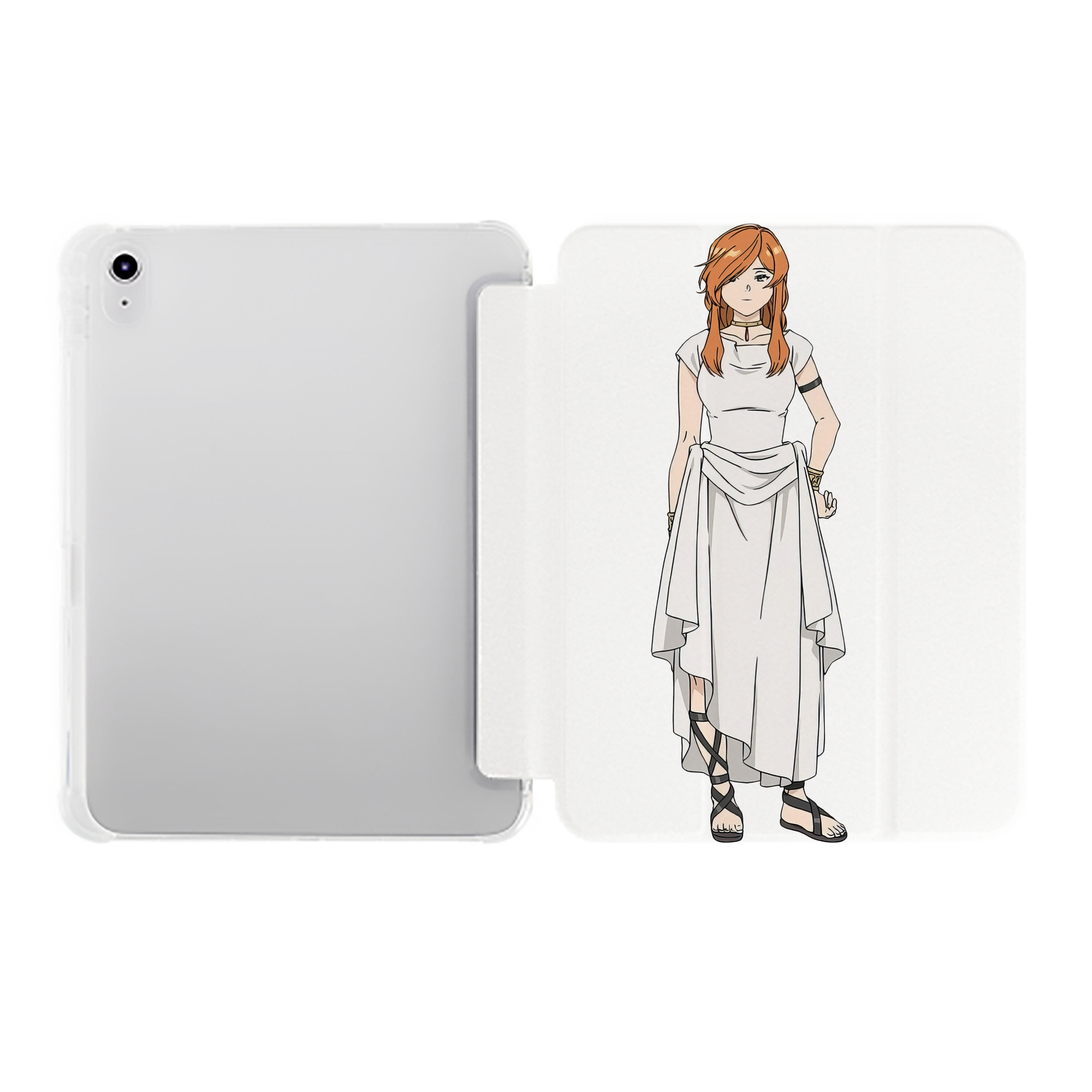 （画像用） 葬送のフリーレン Frieren IPad ケース ペン収納付き 三つ折りスタンド PUレザー×シリコン 対応機種9.5/10.5/10.9インチ